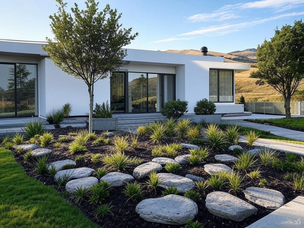 Contemporary house design by Harika Builders